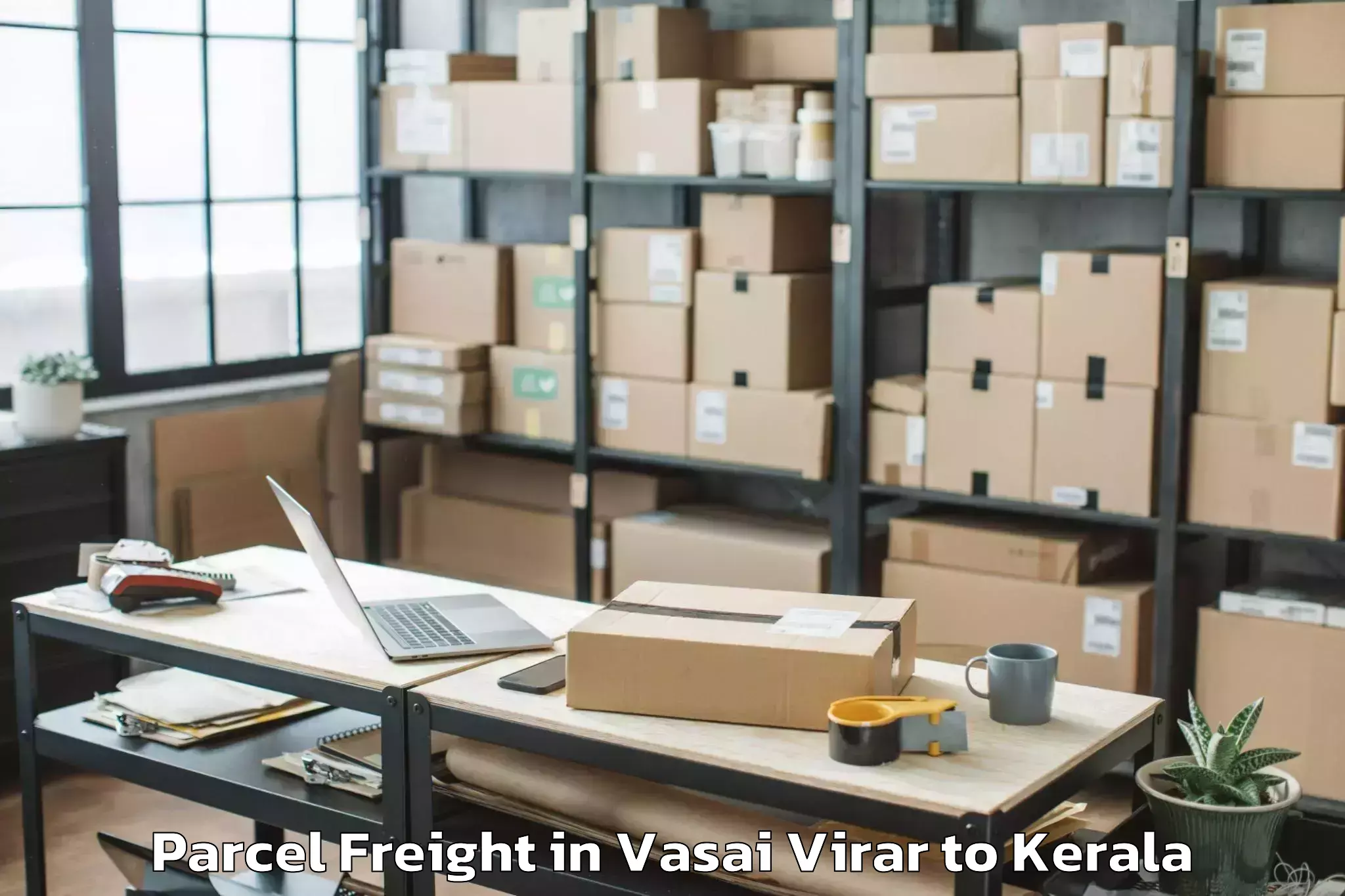 Quality Vasai Virar to Vadakkencherry Parcel Freight